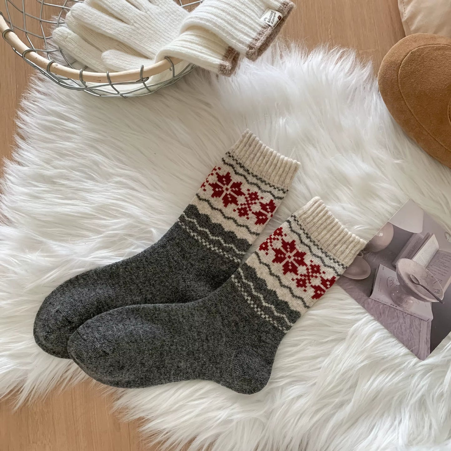 Women's Crew Wool Cabin Socks