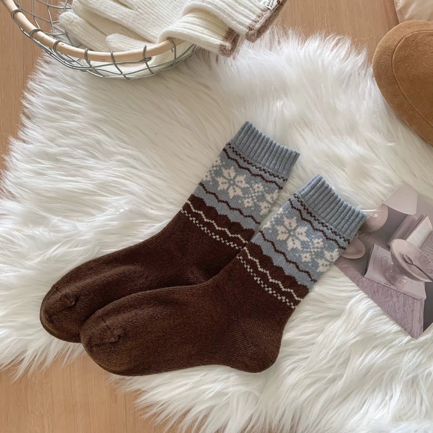Women's Crew Wool Cabin Socks