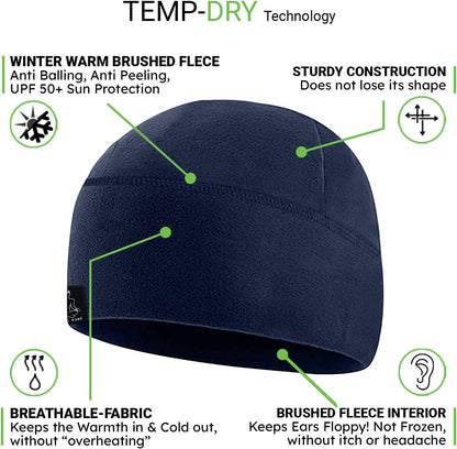 Tactical Fleece Watch Cap Beanie – Skull Cap Fleece Hat - Mens & Women