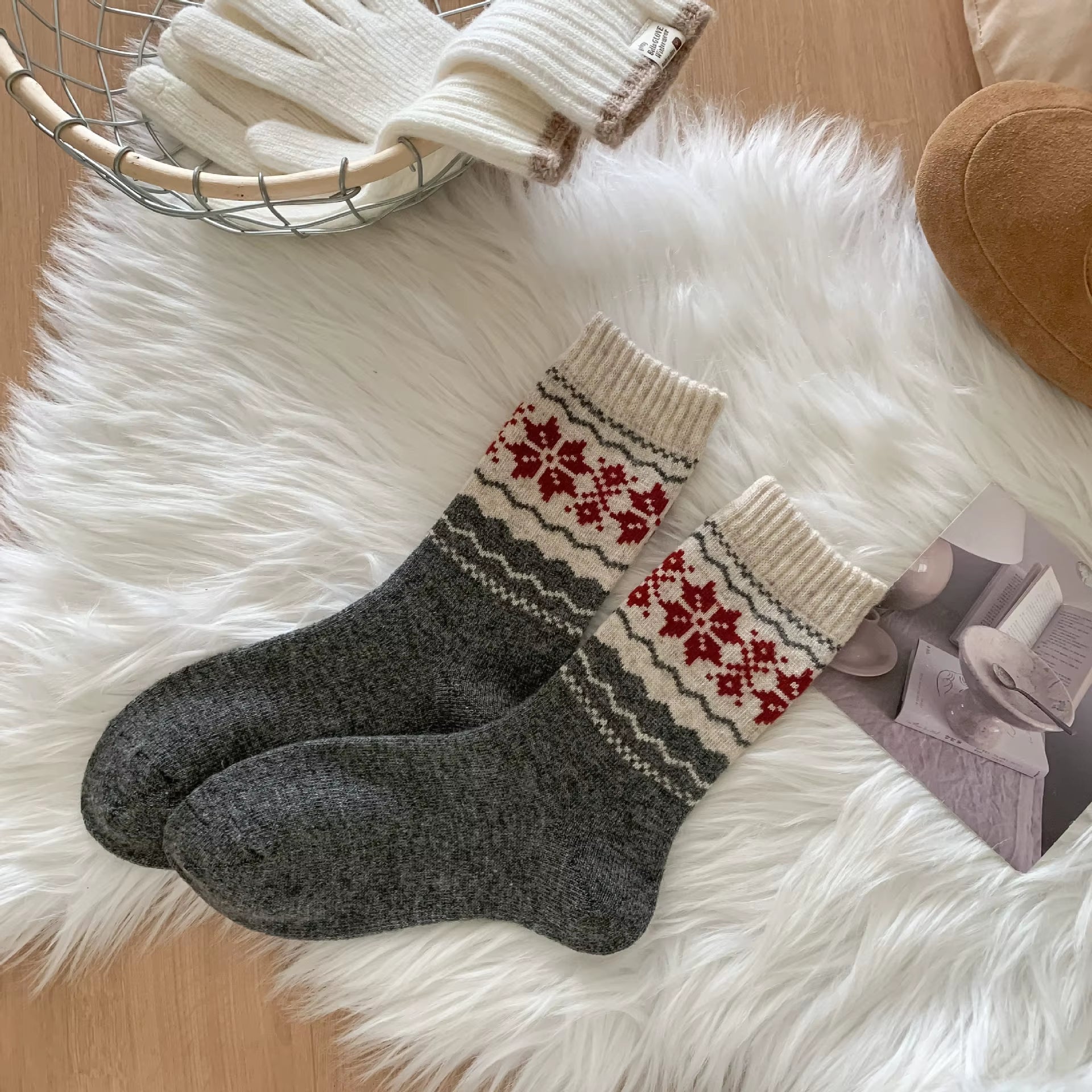 Women's Crew Wool Cabin Socks